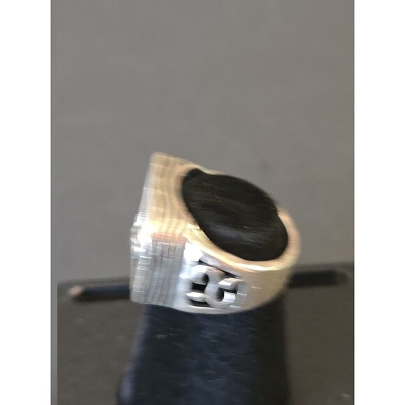 Silpada Aqua Quartz Sterling Silver Hammered Floral Amazonite Ring size 6 - Picture 5 of 11